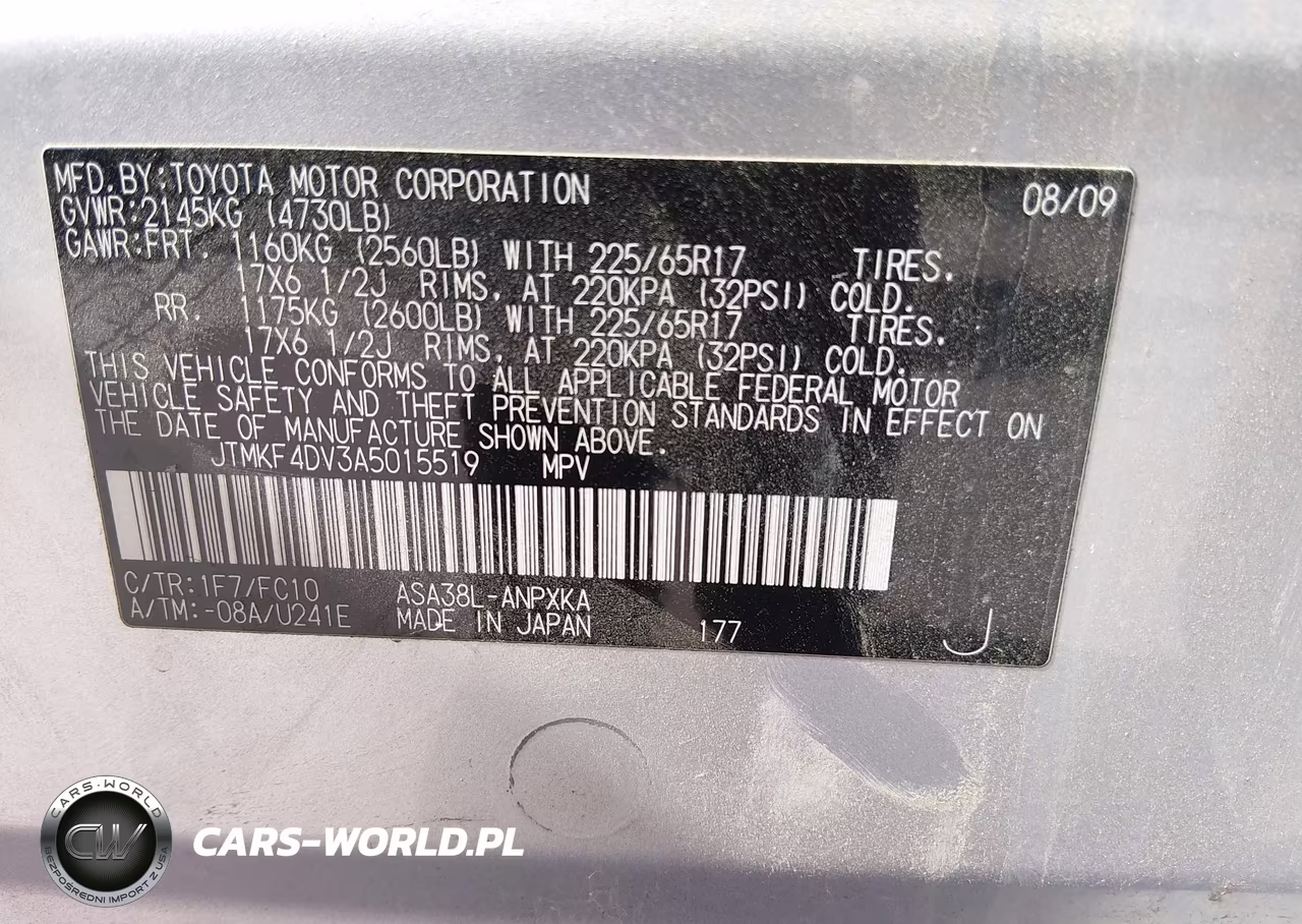 2010 Toyota Rav4 VIN:JTMKF4DV3A5015519 - 9
