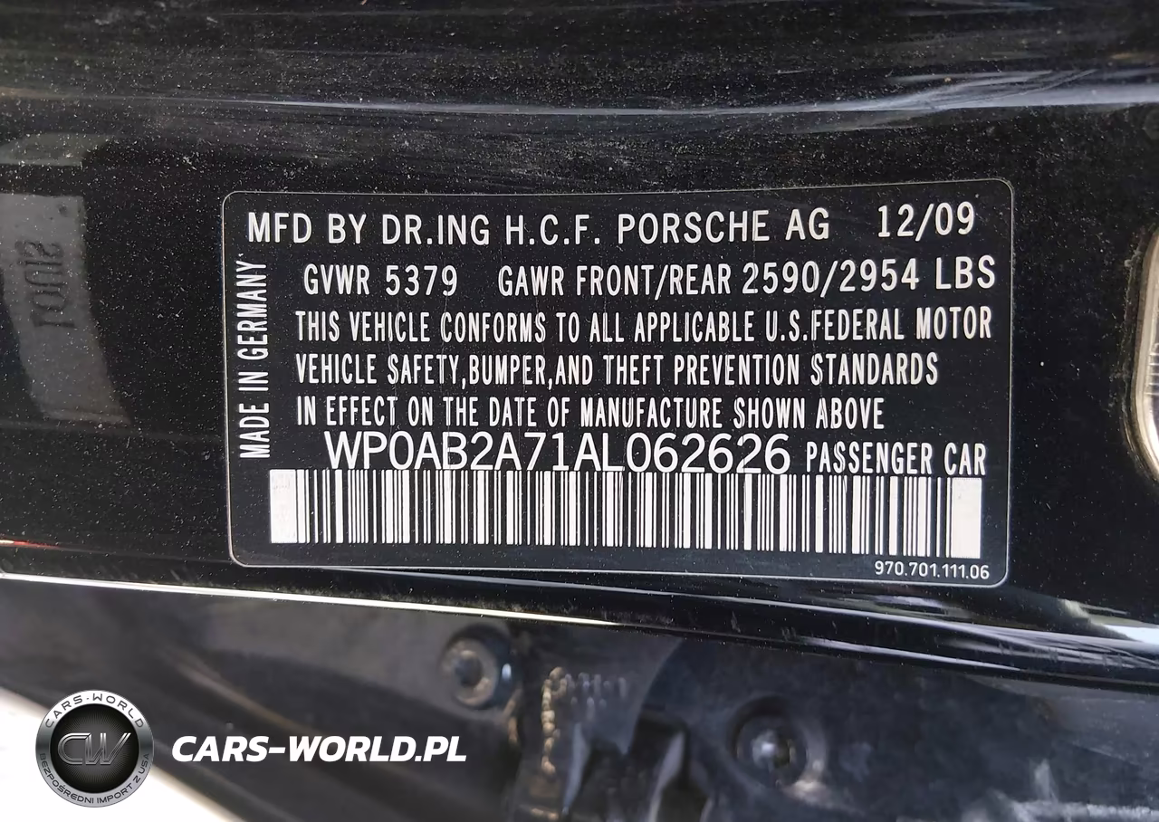 2010 Porsche Panamera 4S VIN:WP0AB2A71AL062626 - 9