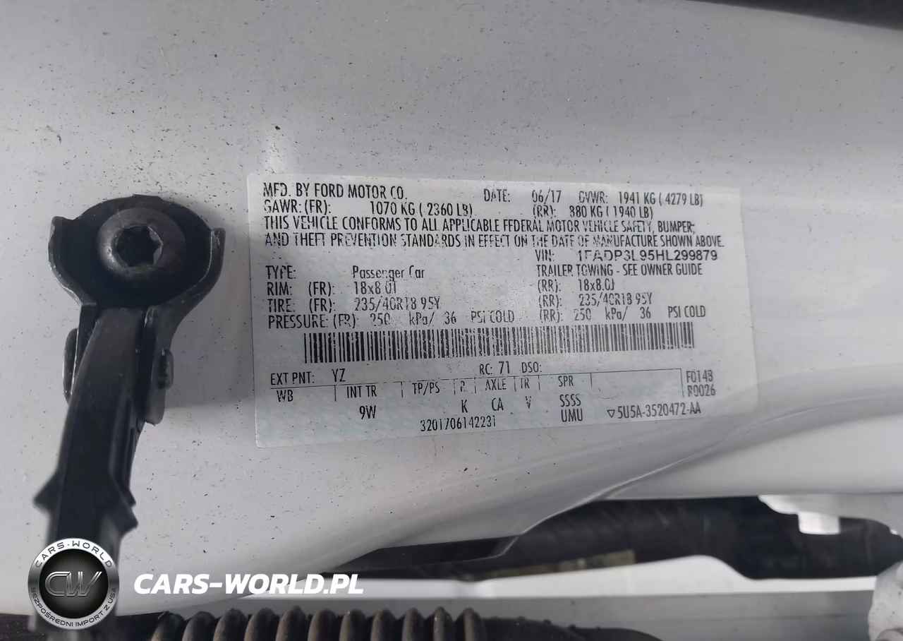 2017 Ford Focus St VIN:1FADP3L95HL299879 - 9