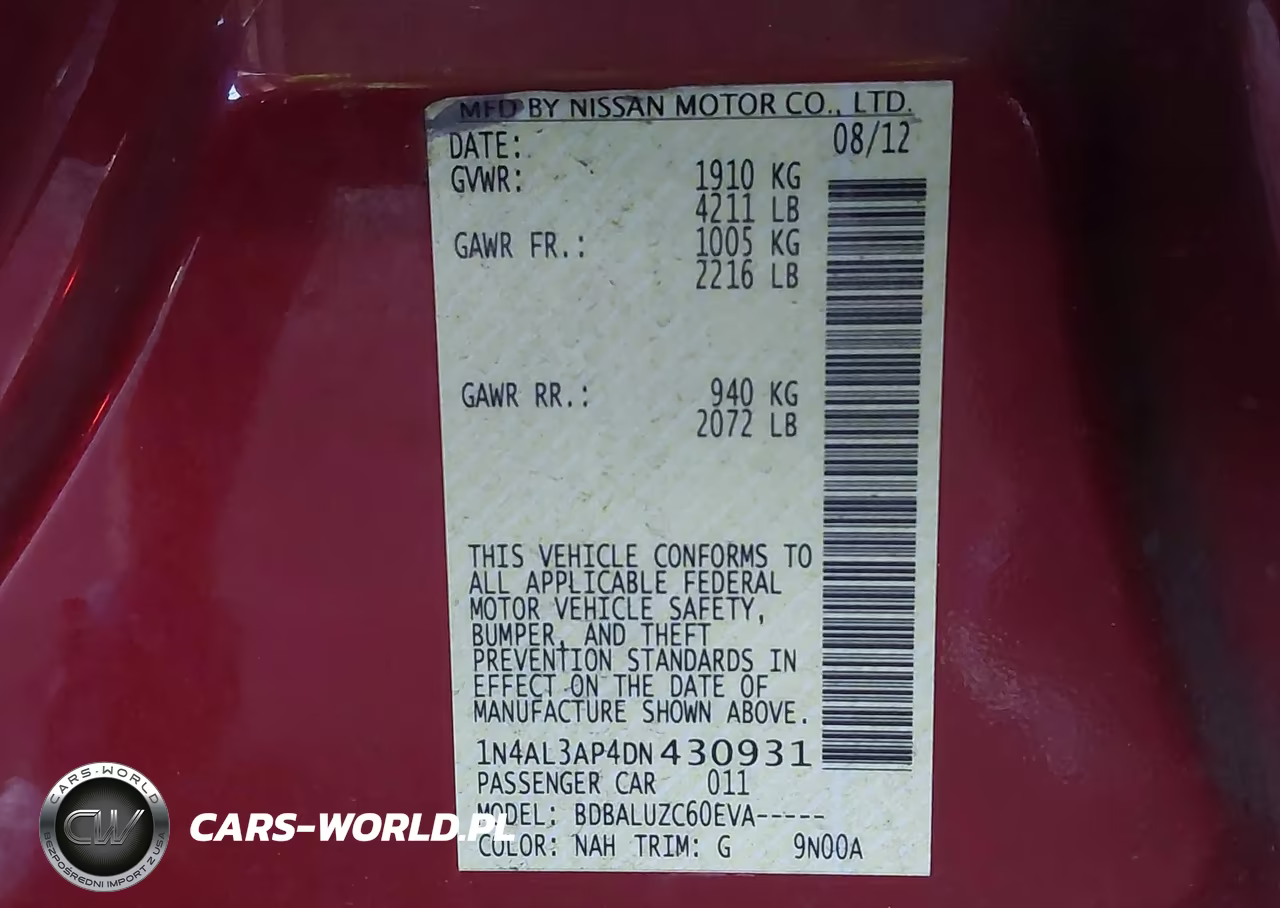 2013 Nissan Altima 2.5 Sv VIN:1N4AL3AP4DN430931 - 9