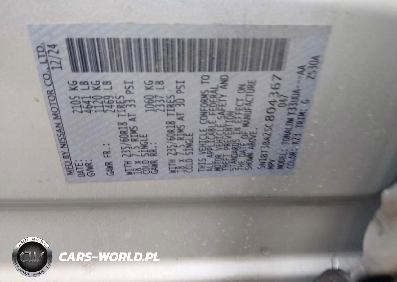 2025 Nissan Rogue Sv Fwd VIN:5N1BT3BA2SC804367 - 9