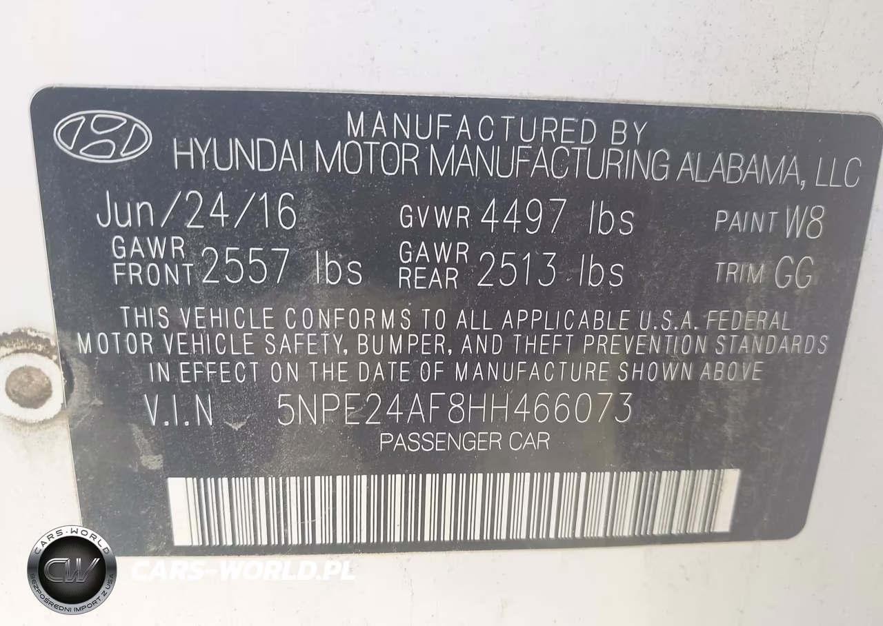 2017 Hyundai Sonata Se VIN:5NPE24AF8HH466073 - 9
