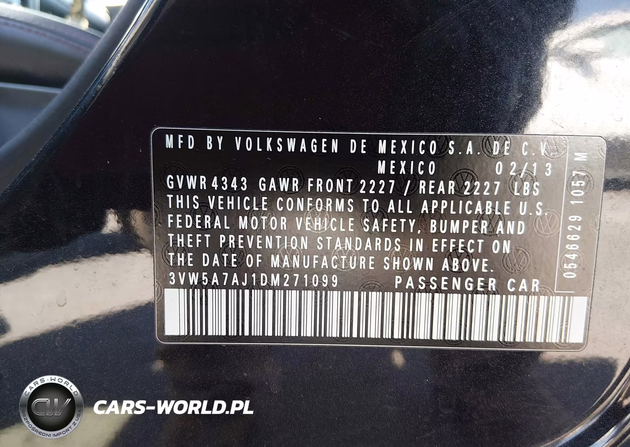 2013 Volkswagen Jetta Gli Autobahn VIN:3VW5A7AJ1DM271099 - 9