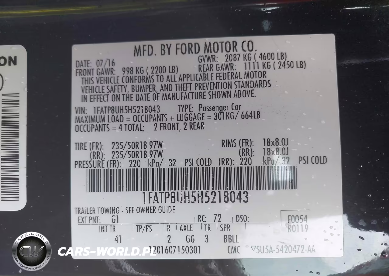 2017 Ford Mustang Ecoboost Premium VIN:1FATP8UH5H5218043 - 9