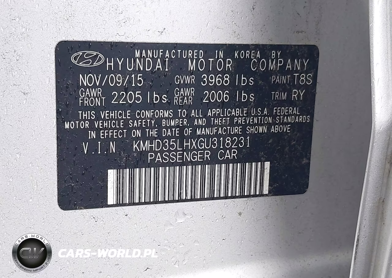 2016 Hyundai Elantra Gt VIN:KMHD35LHXGU318231 - 9