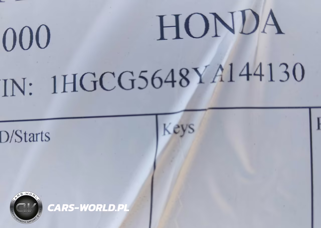 2000 Honda Accord 2.3 Lx VIN:1HGCG5648YA144130 - 17