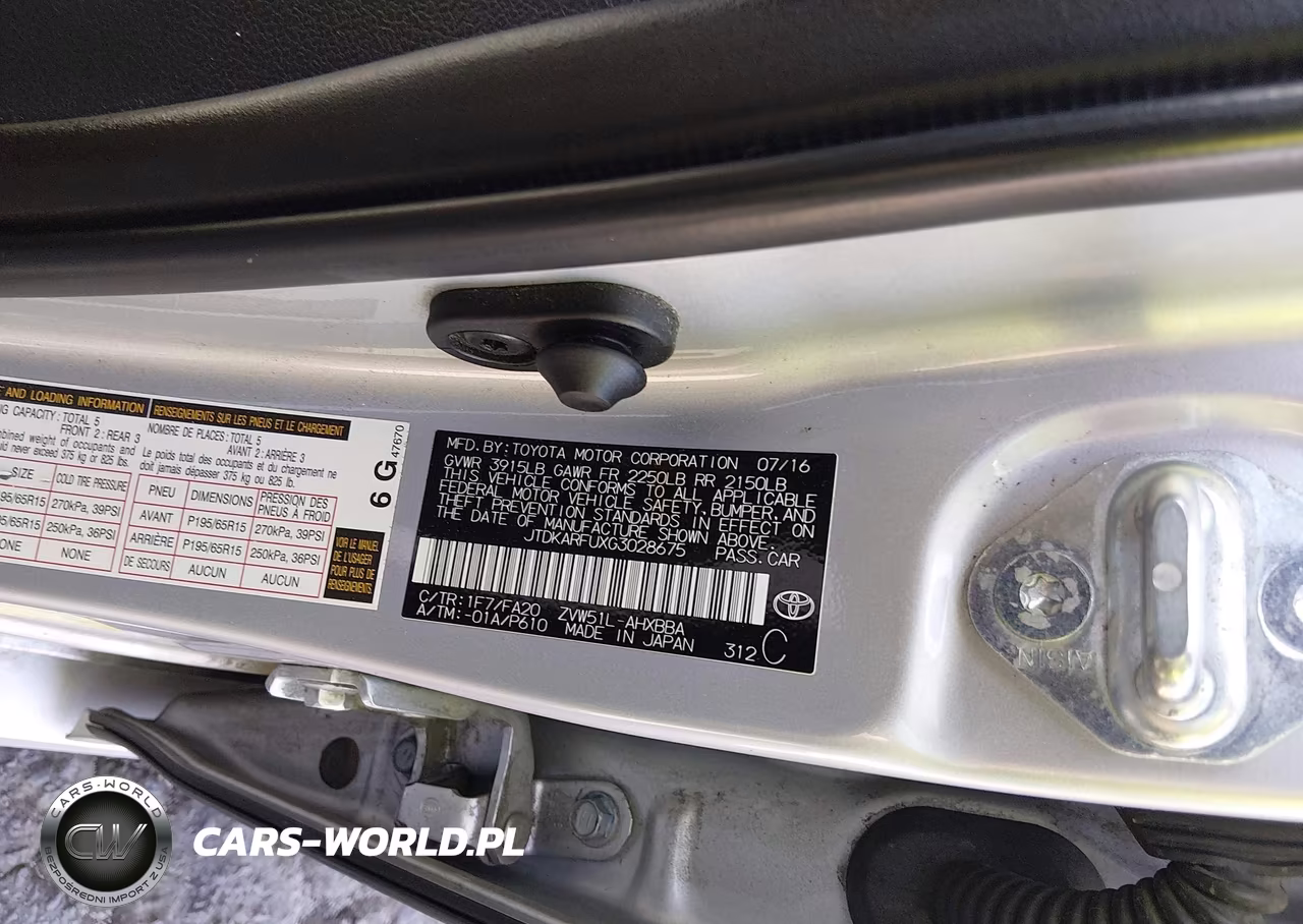 2016 Toyota Prius Two Eco VIN:JTDKARFUXG3028675 - 9