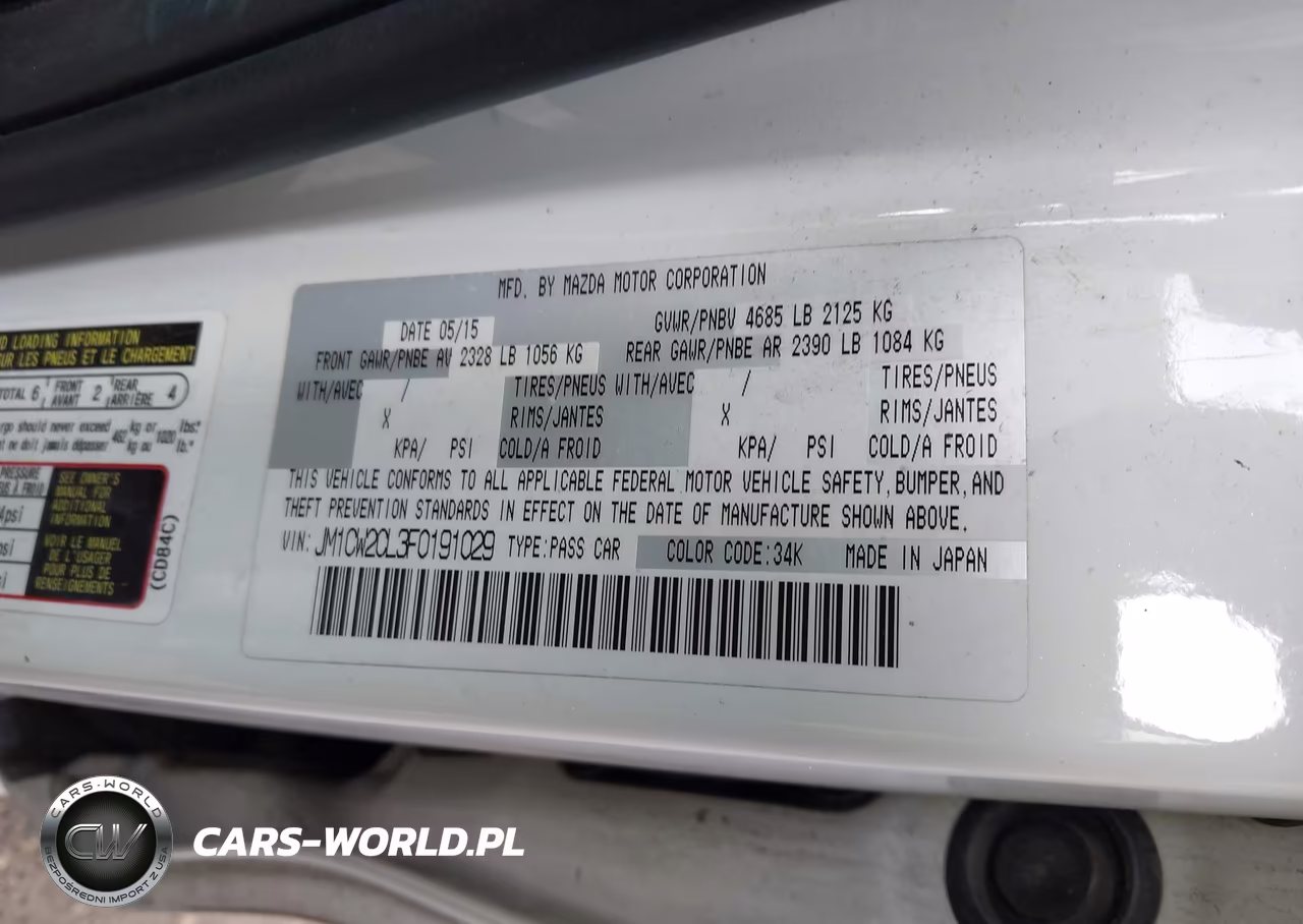 2015 Mazda Mazda5 Touring VIN:JM1CW2CL3F0191029 - 9