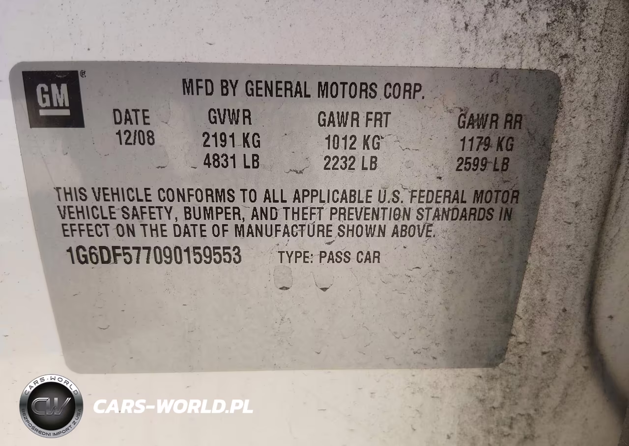2009 Cadillac Cts Standard VIN:1G6DF577090159553 - 9