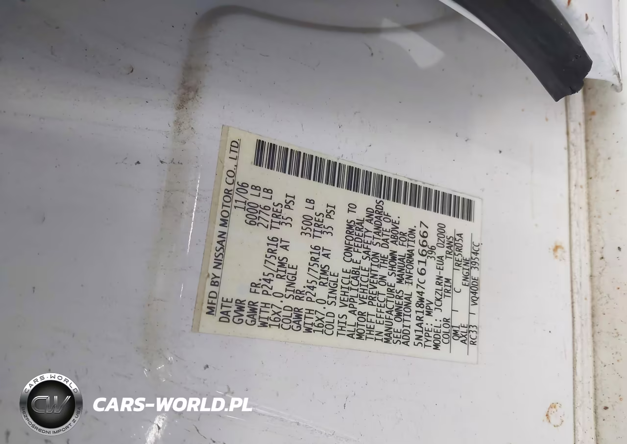 2007 Nissan Pathfinder S VIN:5N1AR18W47C616667 - 9