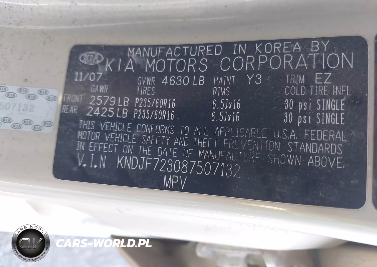 2008 Kia Sportage Lx V6 VIN:KNDJF723087507132 - 9