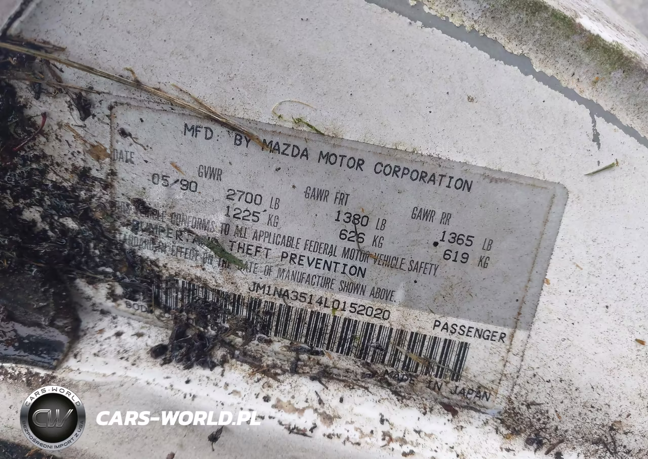 1990 Mazda Mx-5 Miata VIN:JM1NA3514L0152020 - 9