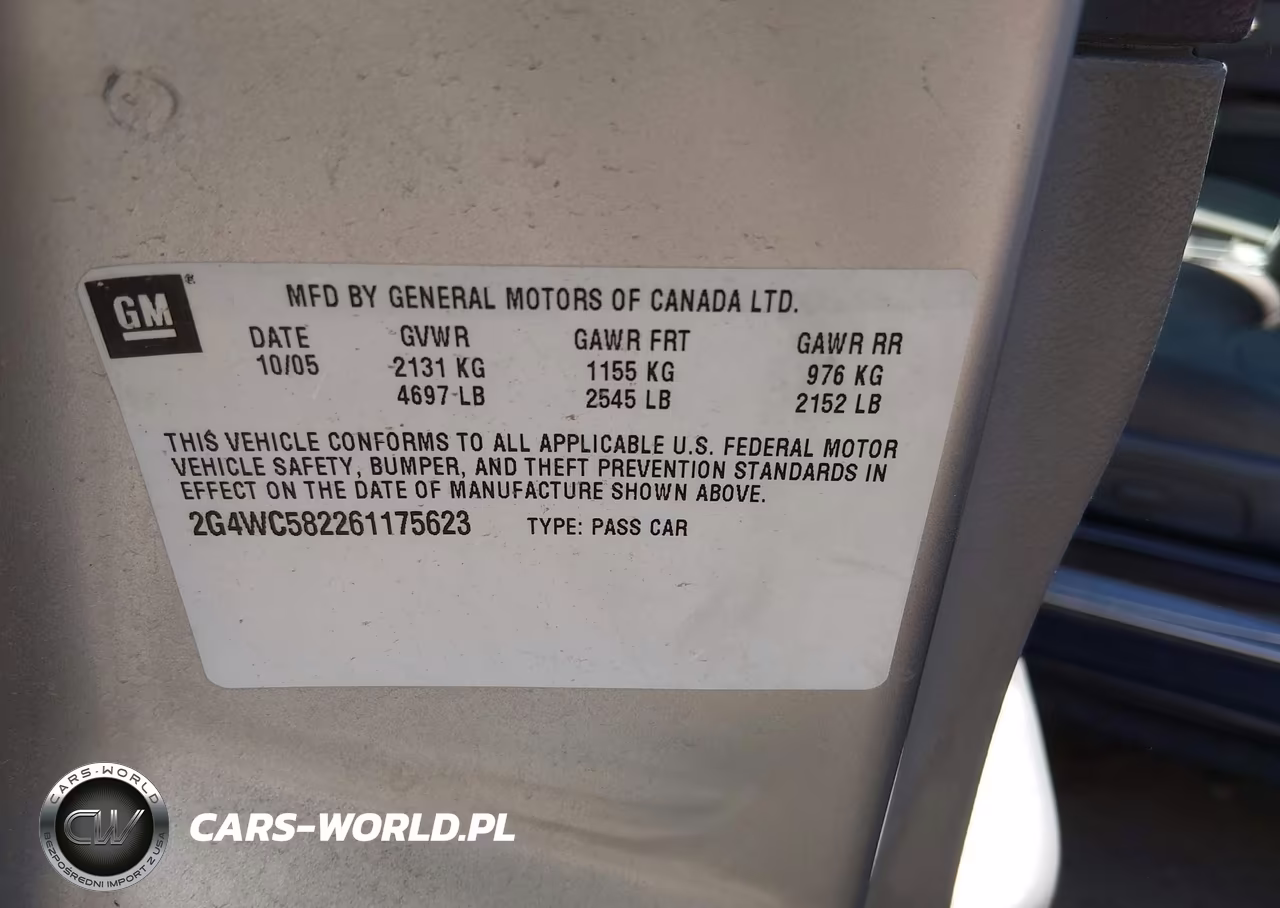 2006 Buick Lacrosse Cx VIN:2G4WC582261175623 - 9