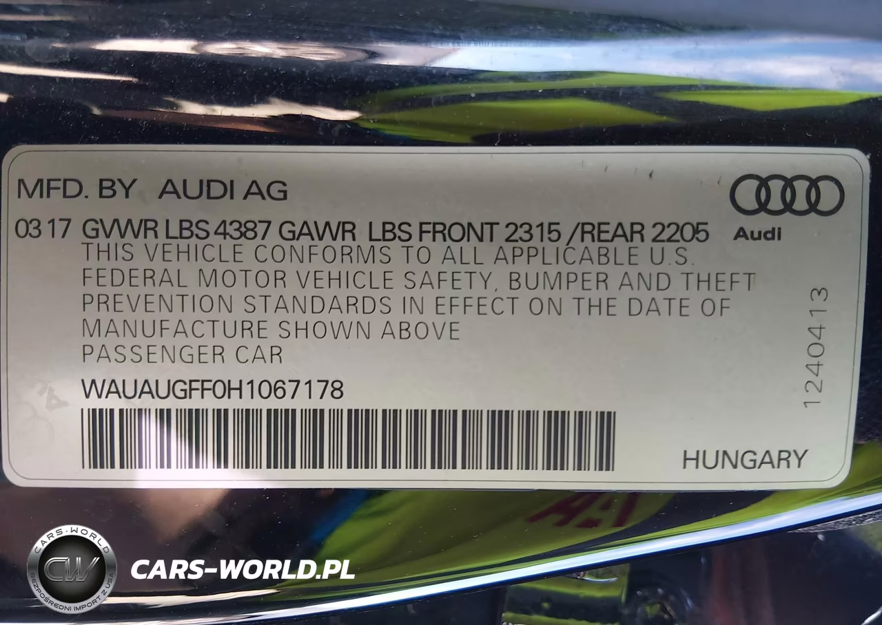 2017 Audi A3 2.0T Premium VIN:WAUAUGFF0H1067178 - 9