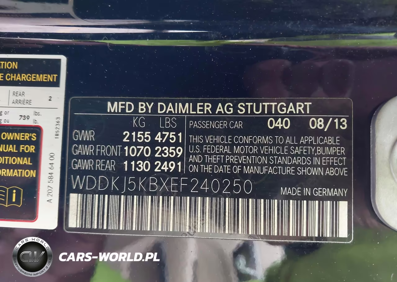 2014 Mercedes-Benz E 350 VIN:WDDKJ5KBXEF240250 - 9