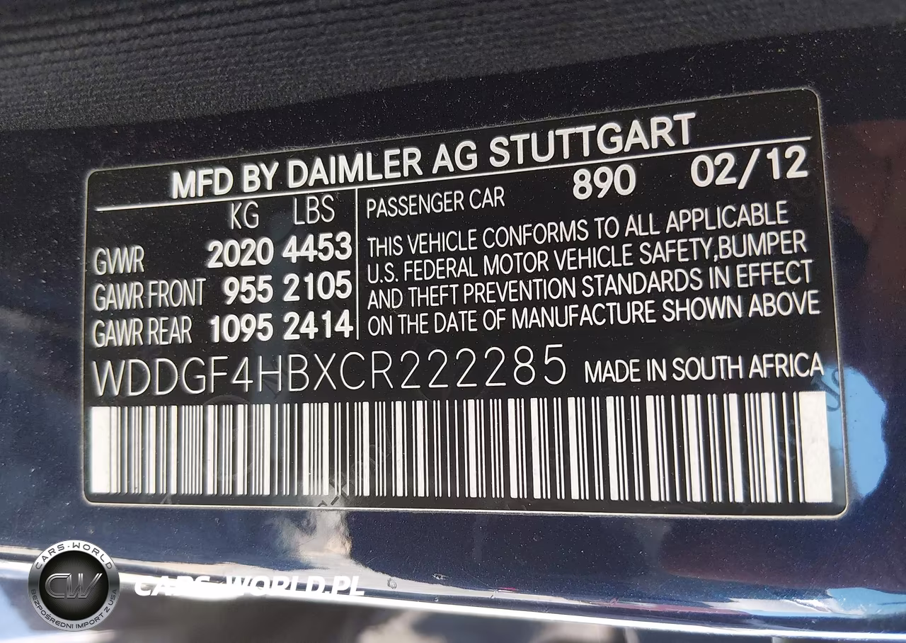 2012 Mercedes-Benz C 250 Sport VIN:WDDGF4HBXCR222285 - 9