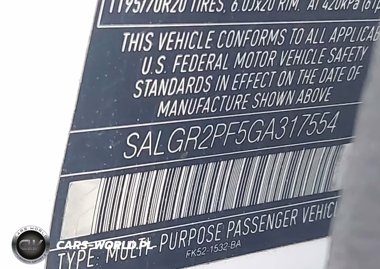 2016 Land Rover Range Rover 3.0L V6 Supercharged VIN:SALGR2PF5GA317554 - 9