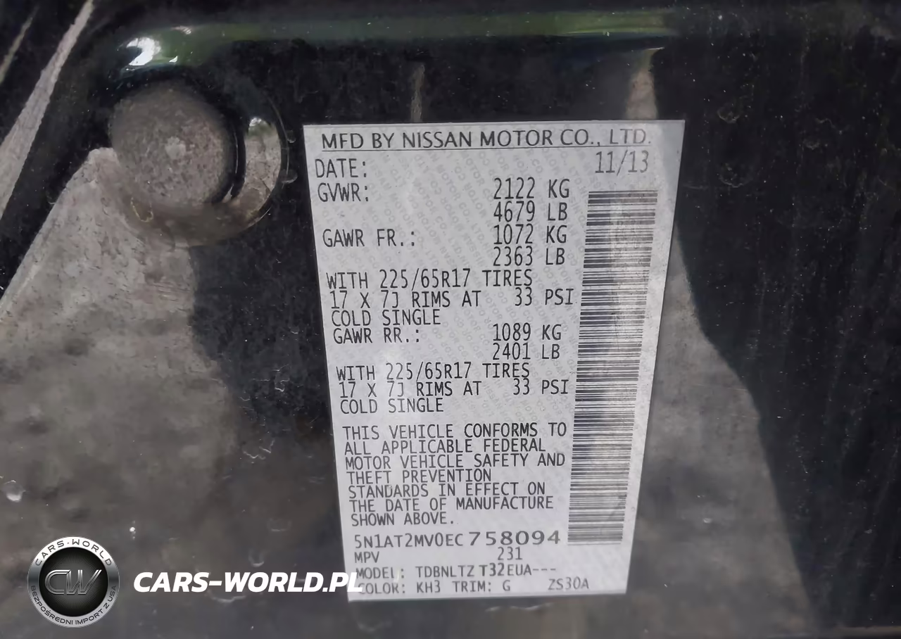 2014 Nissan Rogue Sv VIN:5N1AT2MV0EC758094 - 9