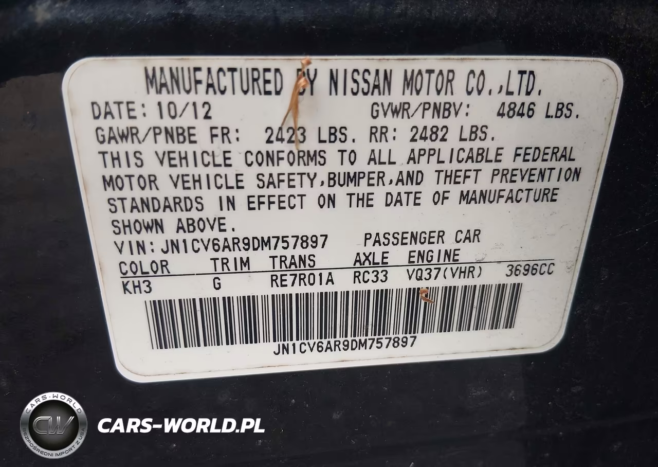 2013 Infiniti G37X VIN:JN1CV6AR9DM757897 - 9