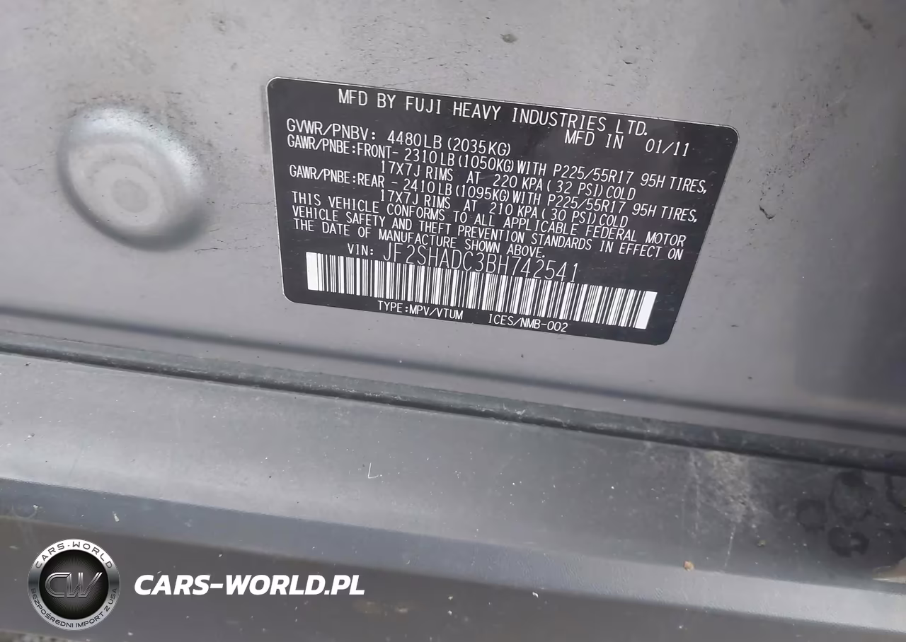 2011 Subaru Forester 2.5X Premium VIN:JF2SHADC3BH742541 - 9