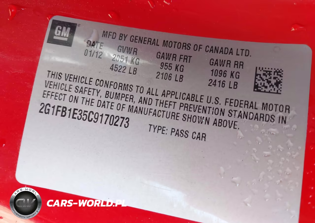 2012 Chevrolet Camaro 1Lt VIN:2G1FB1E35C9170273 - 9
