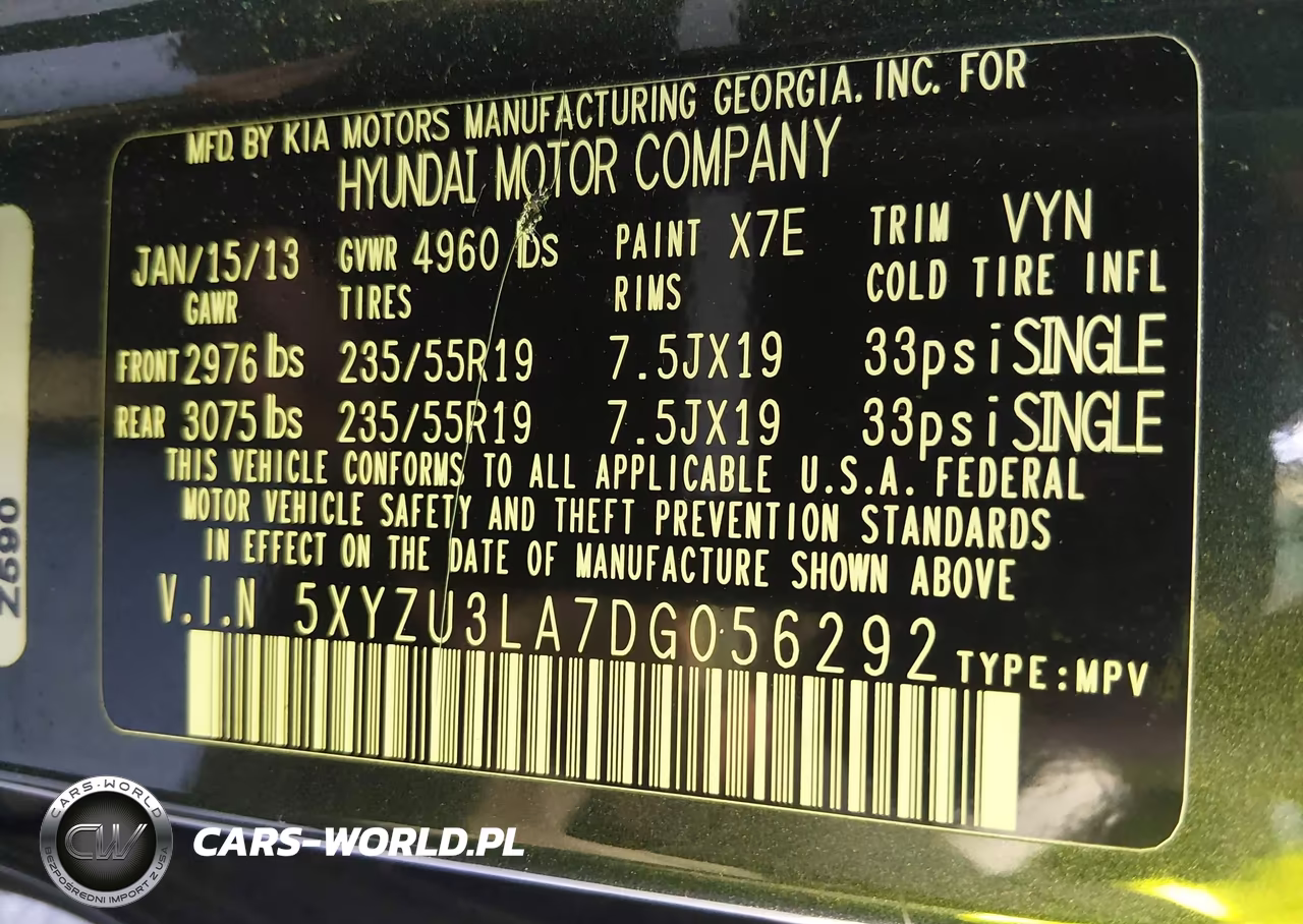 2013 Hyundai Santa Fe Sport 2.0T VIN:5XYZU3LA7DG056292 - 9
