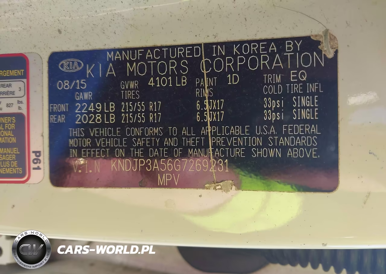 2016 Kia Soul + VIN:KNDJP3A56G7269231 - 9