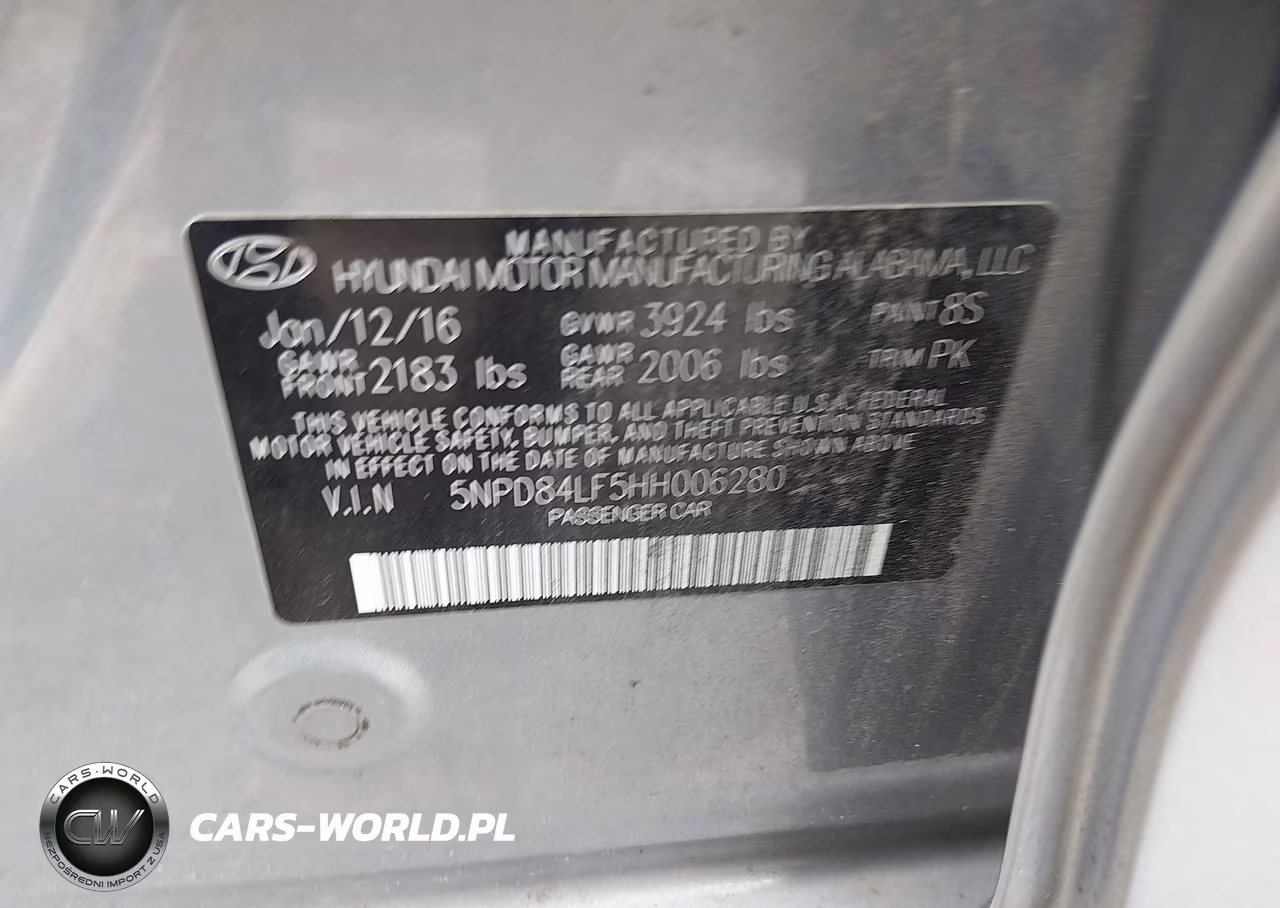 2017 Hyundai Elantra Limited VIN:5NPD84LF5HH006280 - 9