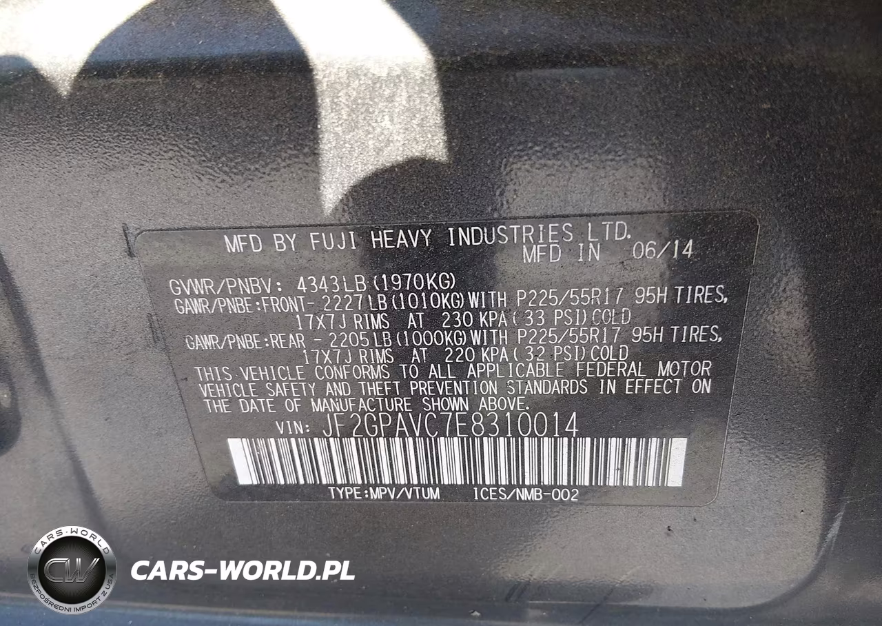 2014 Subaru Xv Crosstrek 2.0I Premium VIN:JF2GPAVC7E8310014 - 9