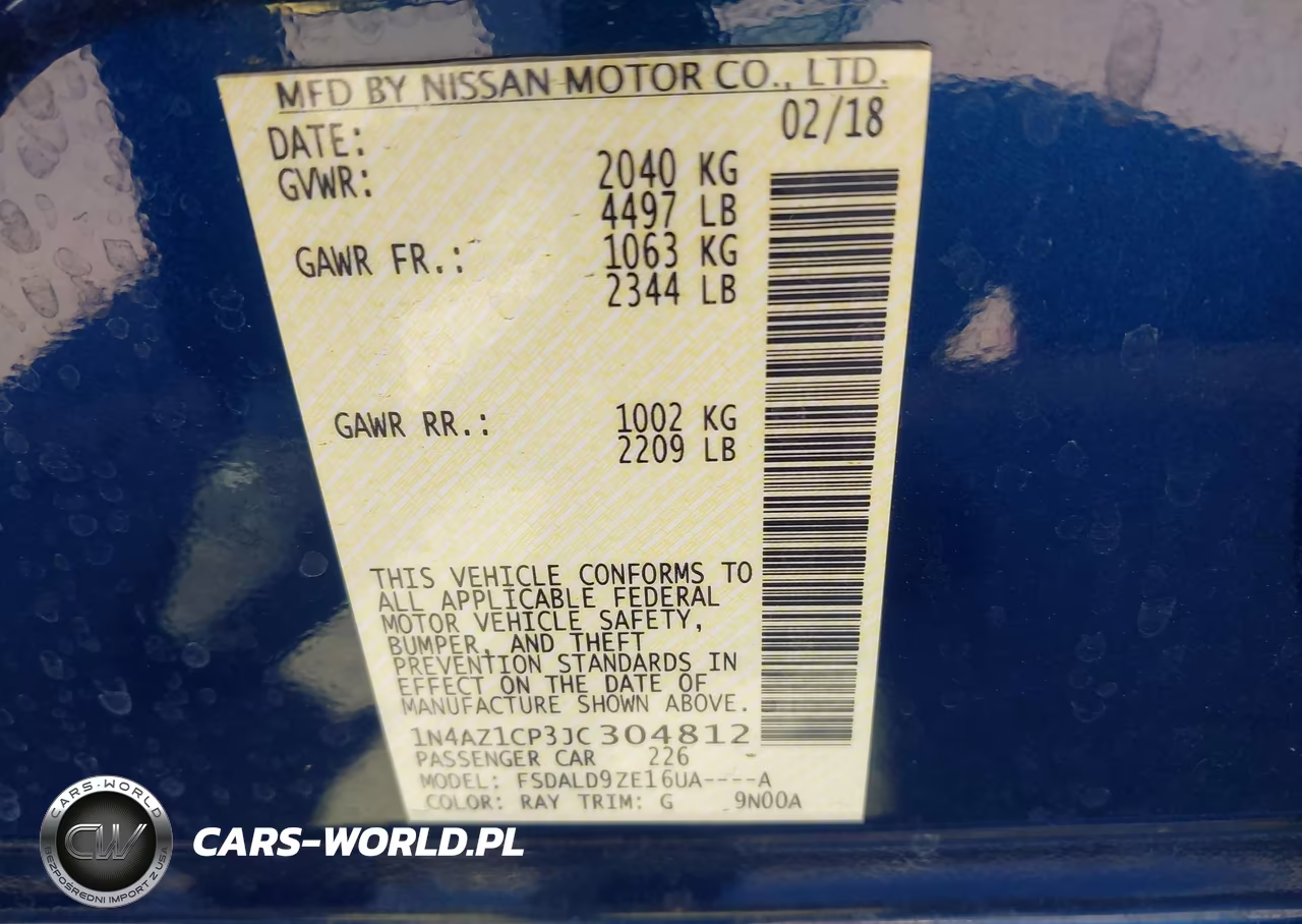 2018 Nissan Leaf Sv VIN:1N4AZ1CP3JC304812 - 9