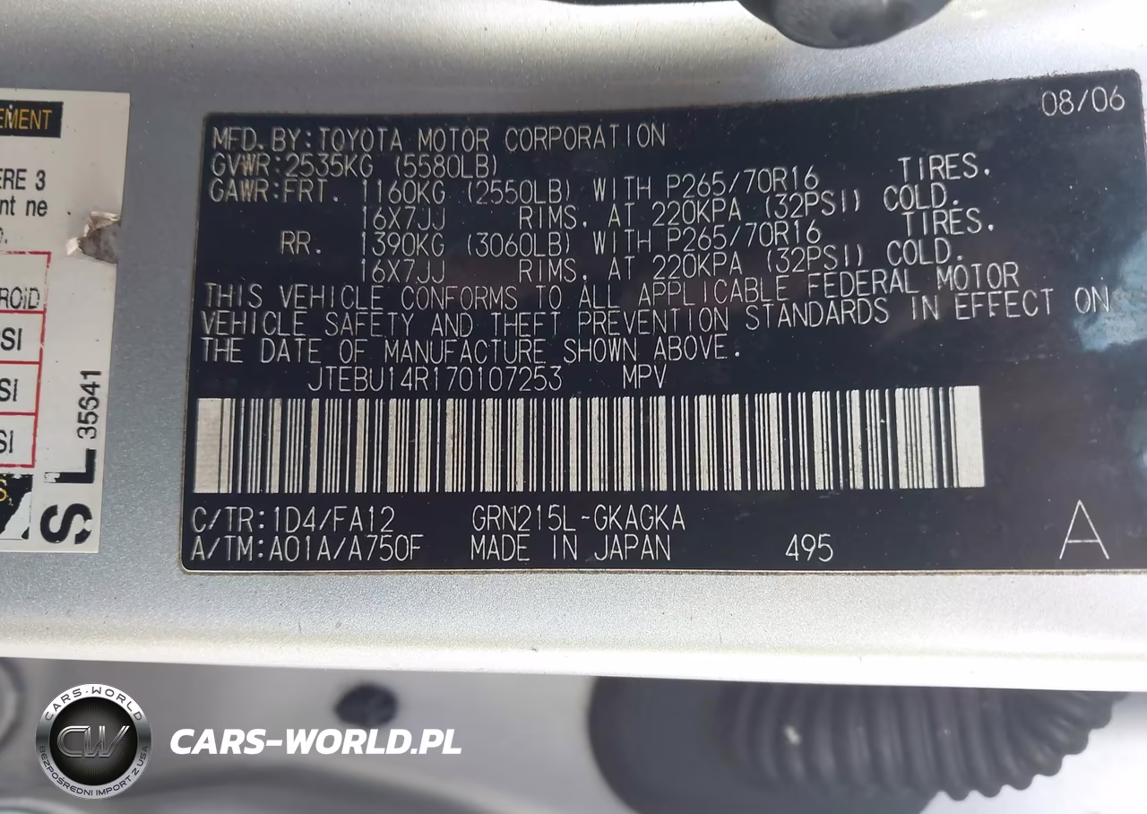 2007 Toyota 4Runner Sr5 V6 VIN:JTEBU14R170107253 - 9