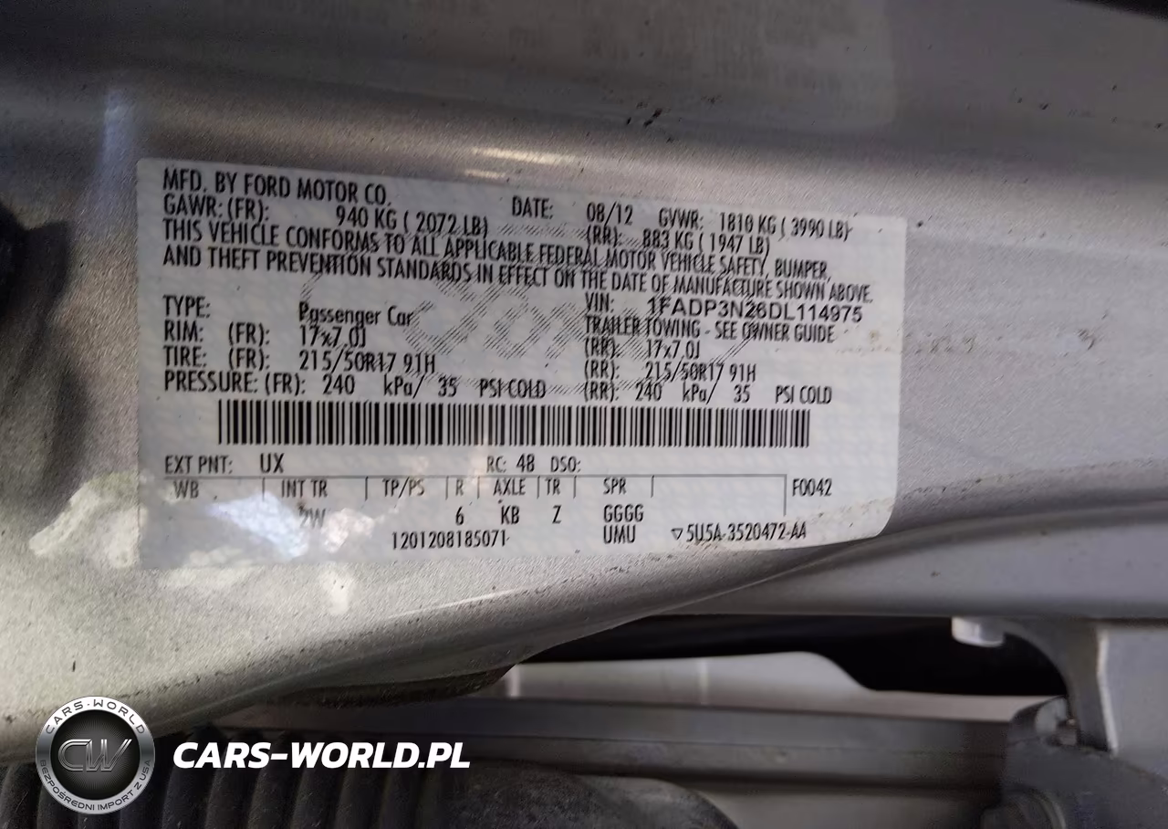 2013 Ford Focus Titanium VIN:1FADP3N26DL114975 - 9