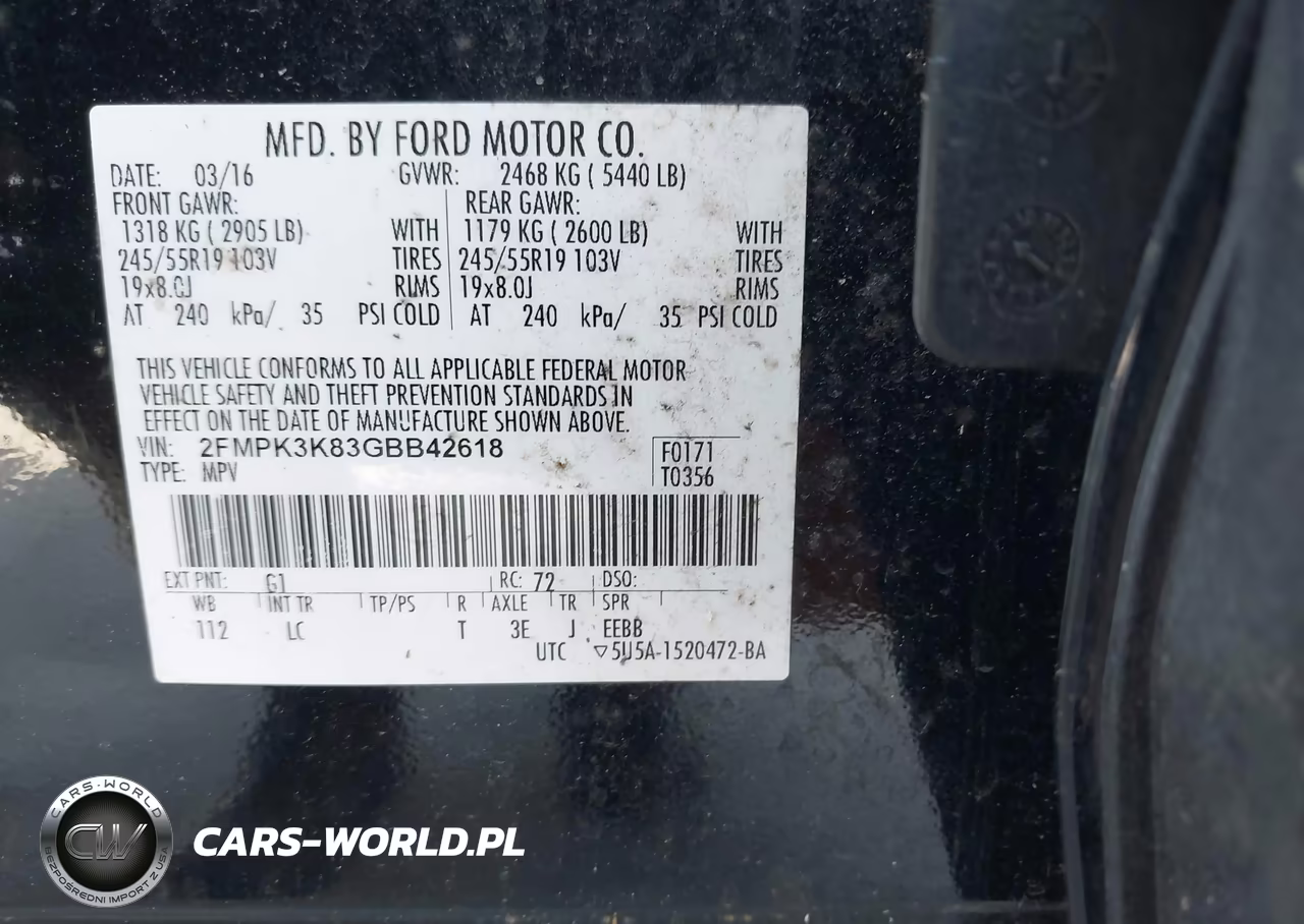 2016 Ford Edge Titanium VIN:2FMPK3K83GBB42618 - 9