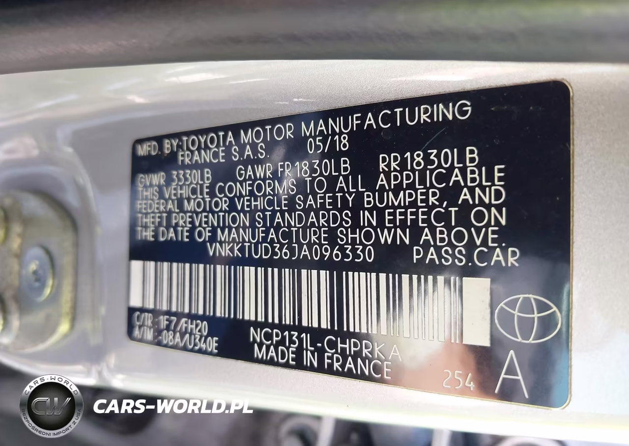 2018 Toyota Yaris L VIN:VNKKTUD36JA096330 - 9