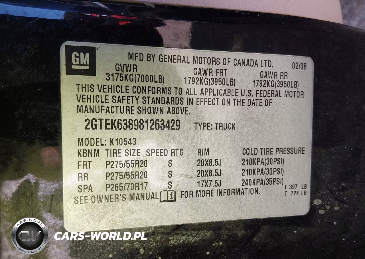2008 GMC Sierra 1500 Denali VIN:2GTEK638981263429 - 9