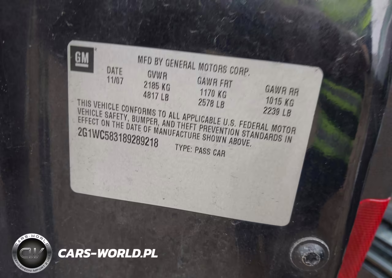 2008 Chevrolet Impala Lt VIN:2G1WC583189289218 - 9