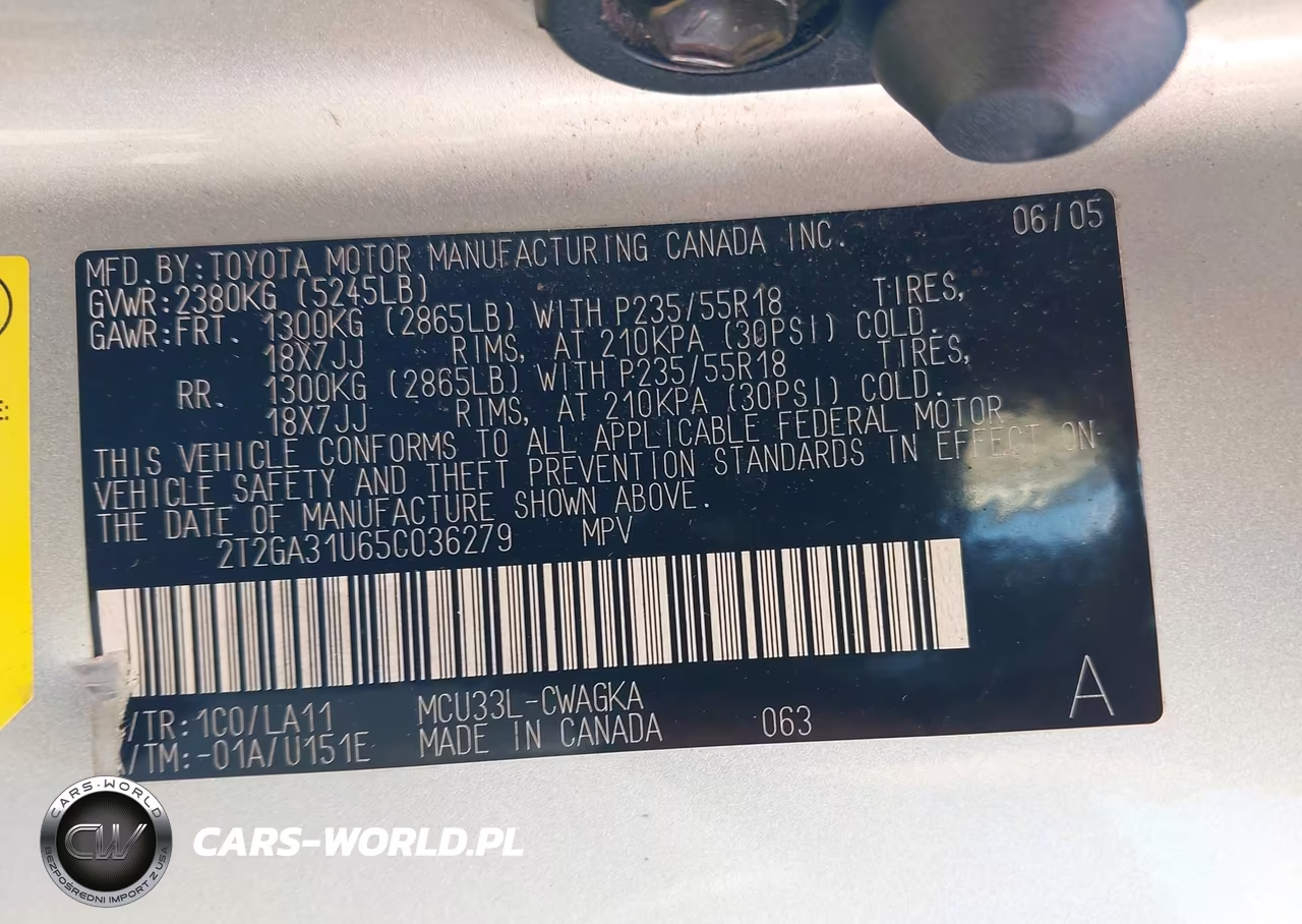 2005 Lexus Rx 330 VIN:2T2GA31U65C036279 - 9