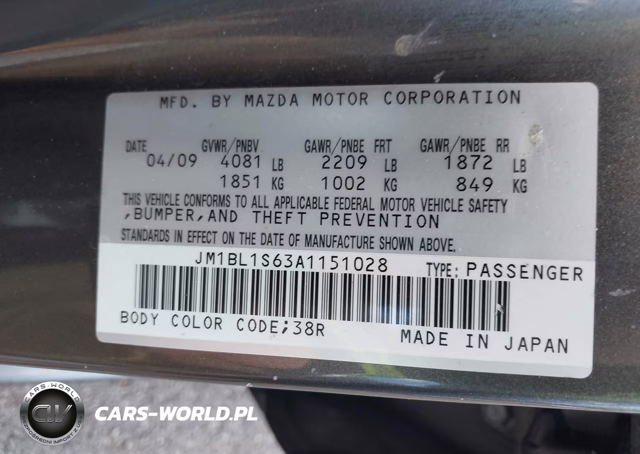 2010 Mazda Mazda3 S Sport VIN:JM1BL1S63A1151028 - 9