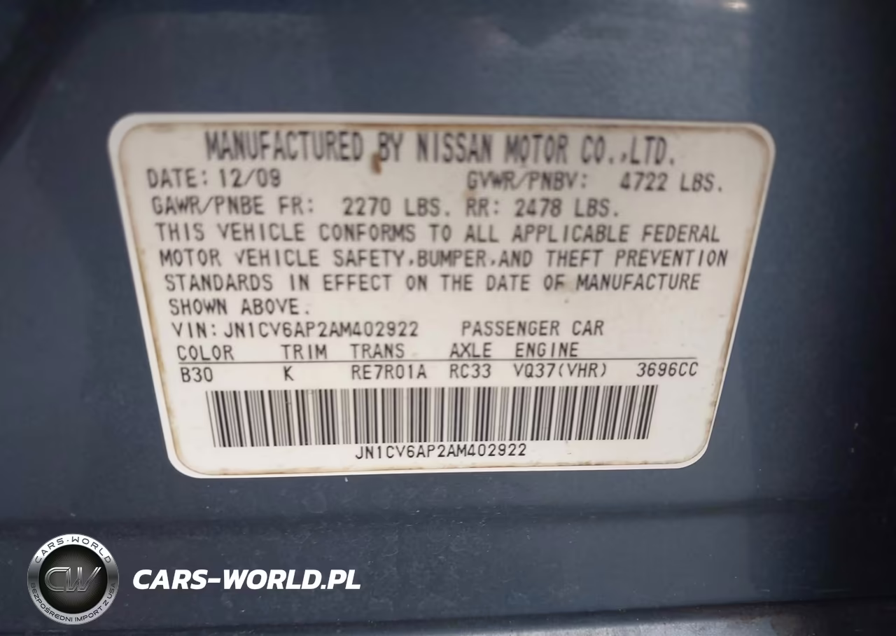 2010 Infiniti G37 Journey VIN:JN1CV6AP2AM402922 - 9