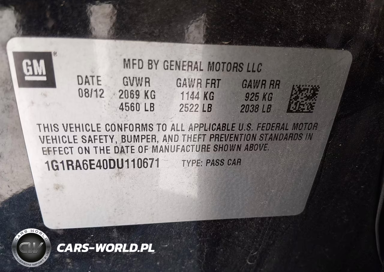 2013 Chevrolet Volt VIN:1G1RA6E40DU110671 - 9