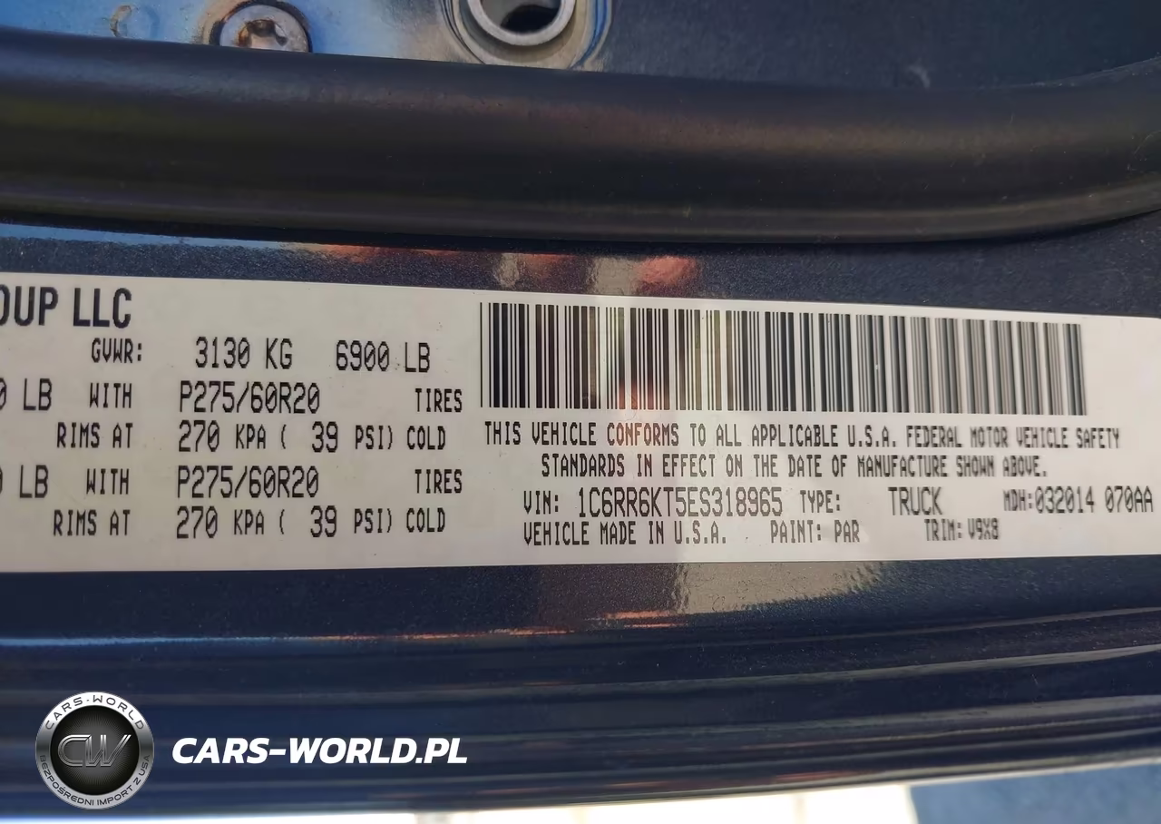2014 Ram 1500 Express VIN:1C6RR6KT5ES318965 - 9