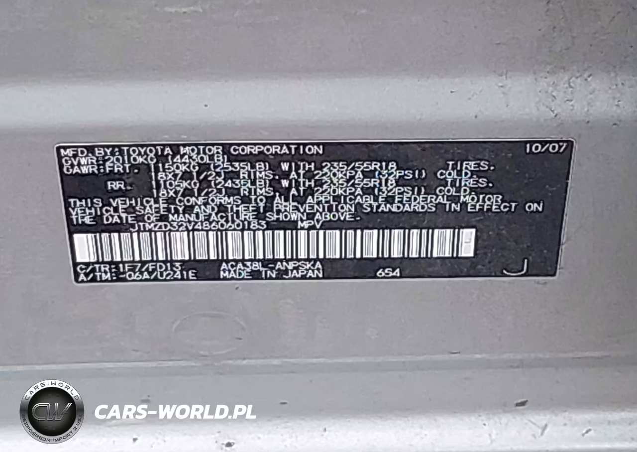 2008 Toyota Rav4 Sport VIN:JTMZD32V486060183 - 9