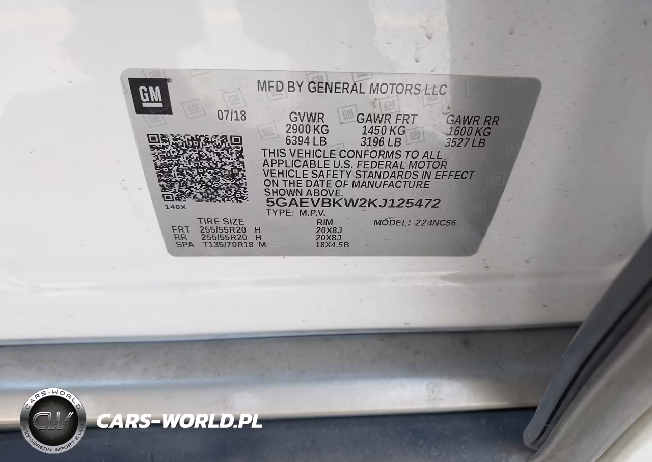 2019 Buick Enclave Awd Premium VIN:5GAEVBKW2KJ125472 - 9
