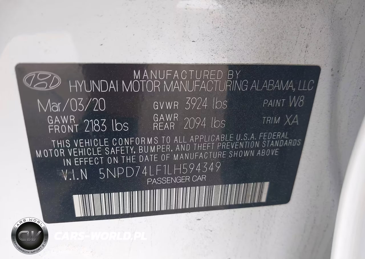 2020 Hyundai Elantra Se VIN:5NPD74LF1LH594349 - 9