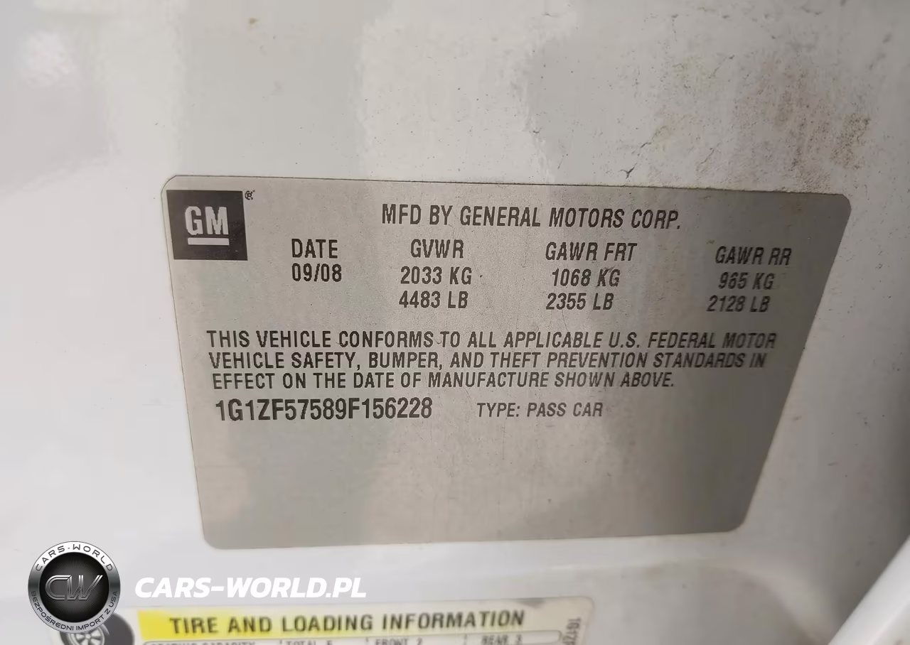 2009 Chevrolet Malibu Hybrid VIN:1G1ZF57589F156228 - 9