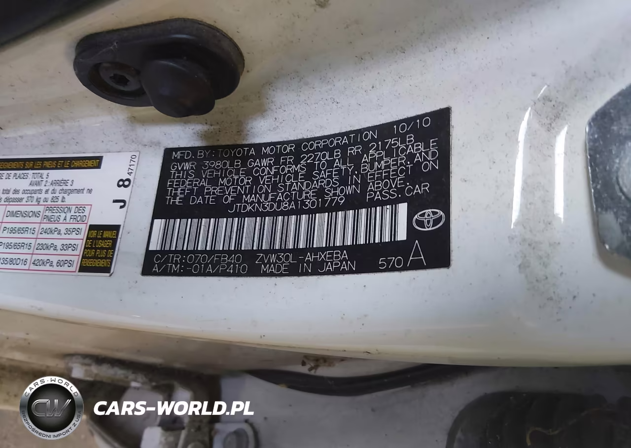 2010 Toyota Prius Ii VIN:JTDKN3DU8A1301779 - 9