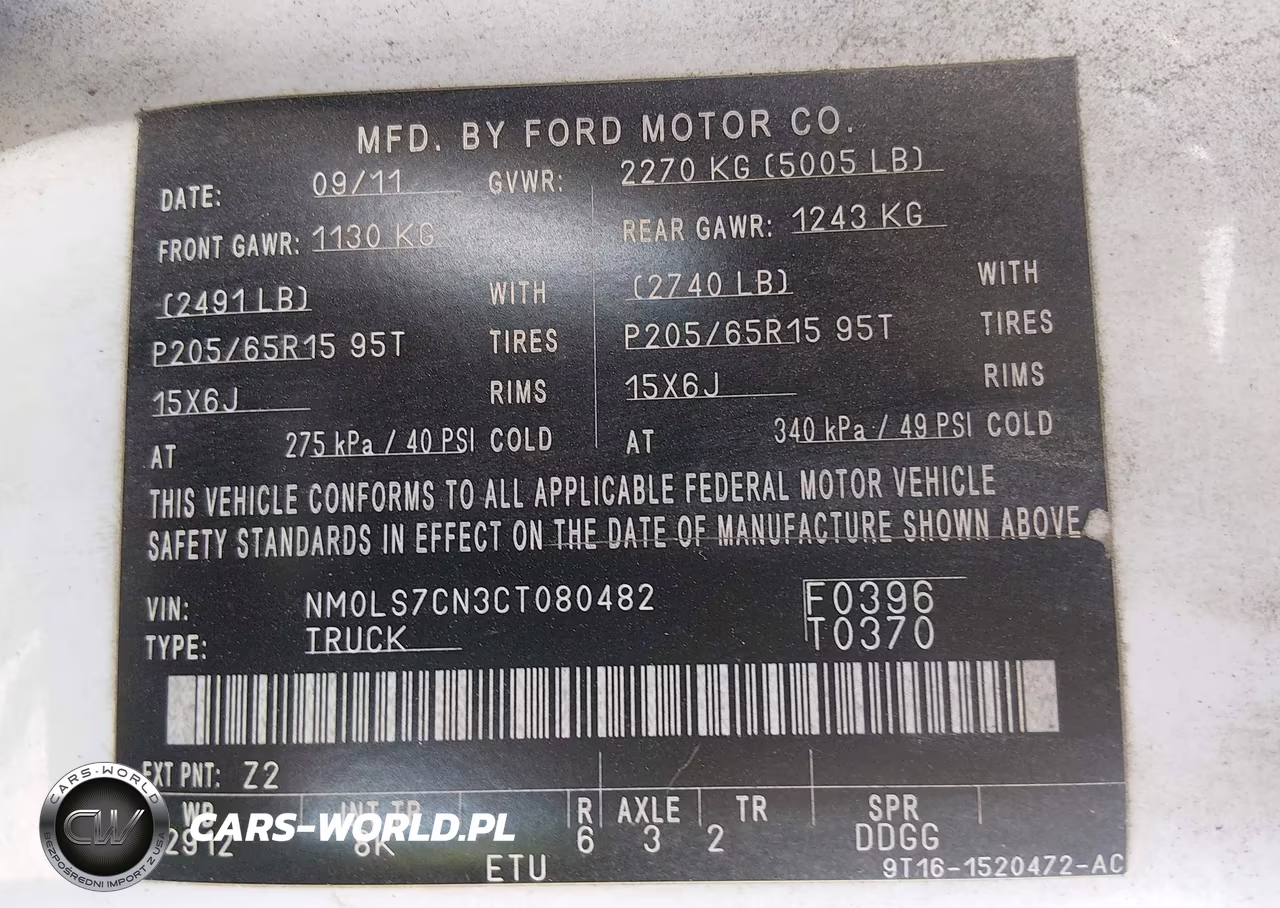2012 Ford Transit Connect Xl VIN:NM0LS7CN3CT080482 - 9