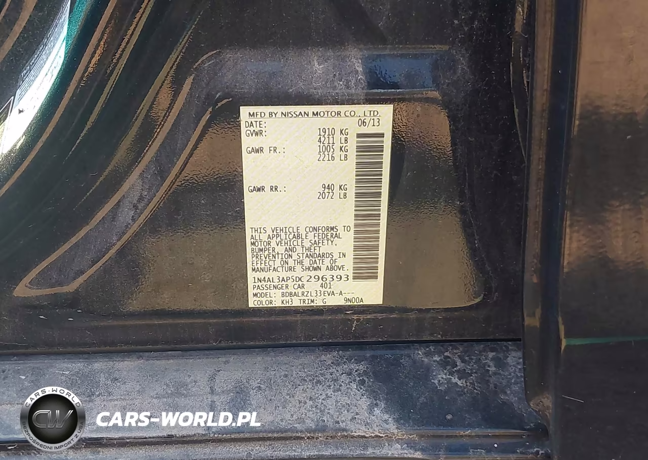 2013 Nissan Altima 2.5 S VIN:1N4AL3AP5DC296393 - 9