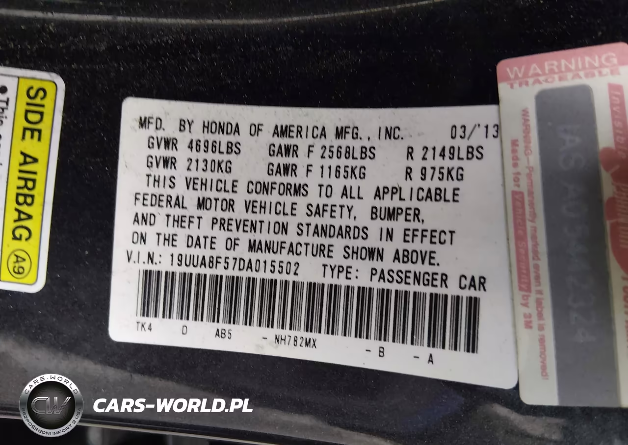 2013 Acura Tl 3.5 VIN:19UUA8F57DA015502 - 9