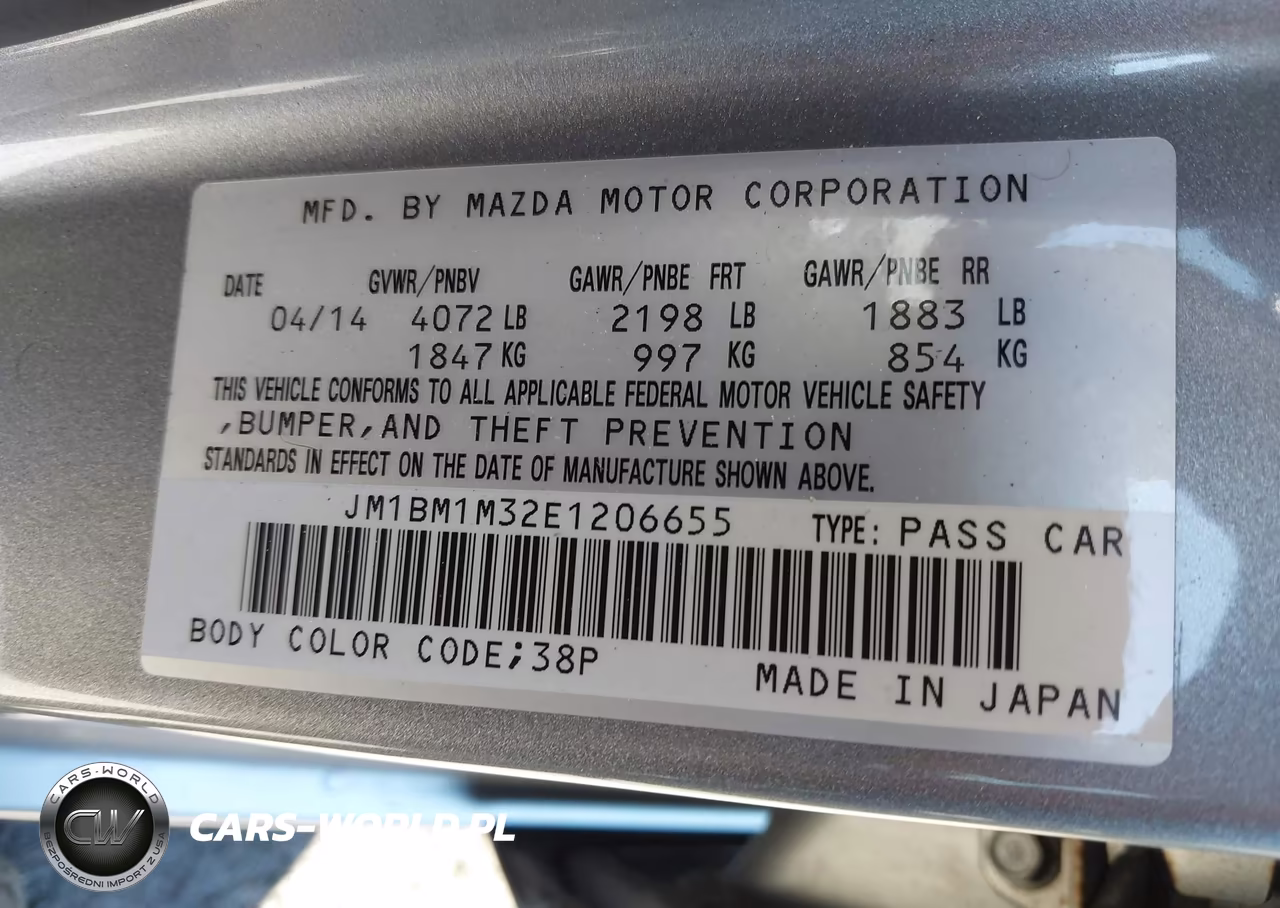 2014 Mazda Mazda3 S Grand Touring VIN:JM1BM1M32E1206655 - 9